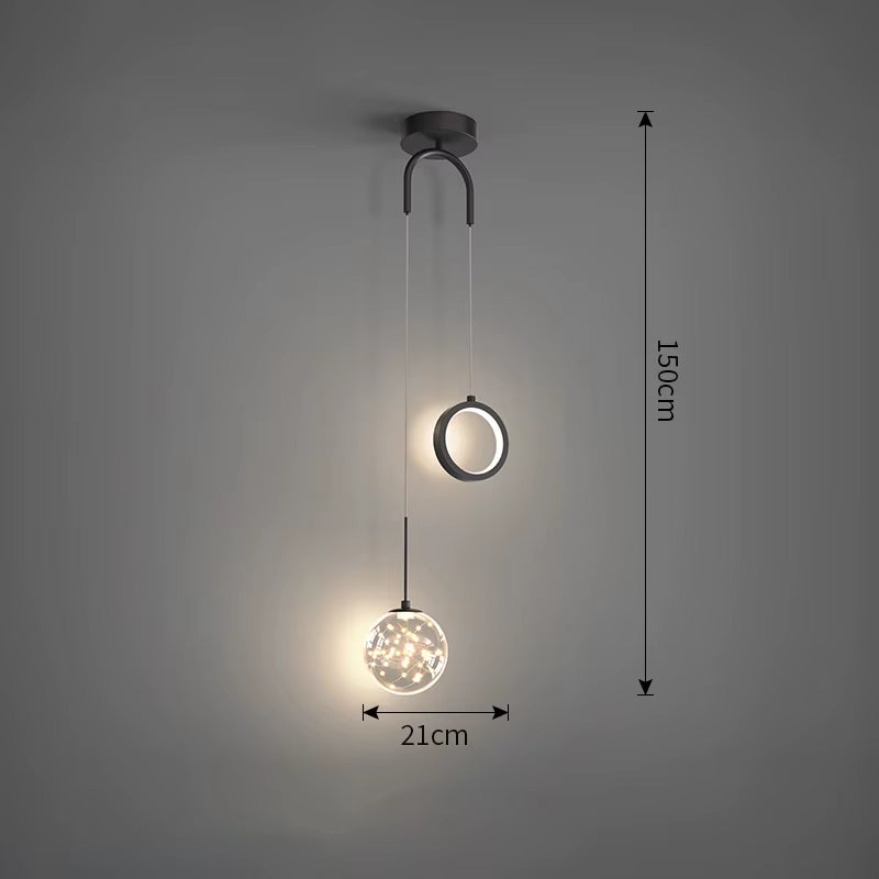 Nordic LED Pendant Light Indoor Lighting Fixture Living Bedroom Bedside Home Decoration Dining Table Hanging Lamps Pendant Lamp