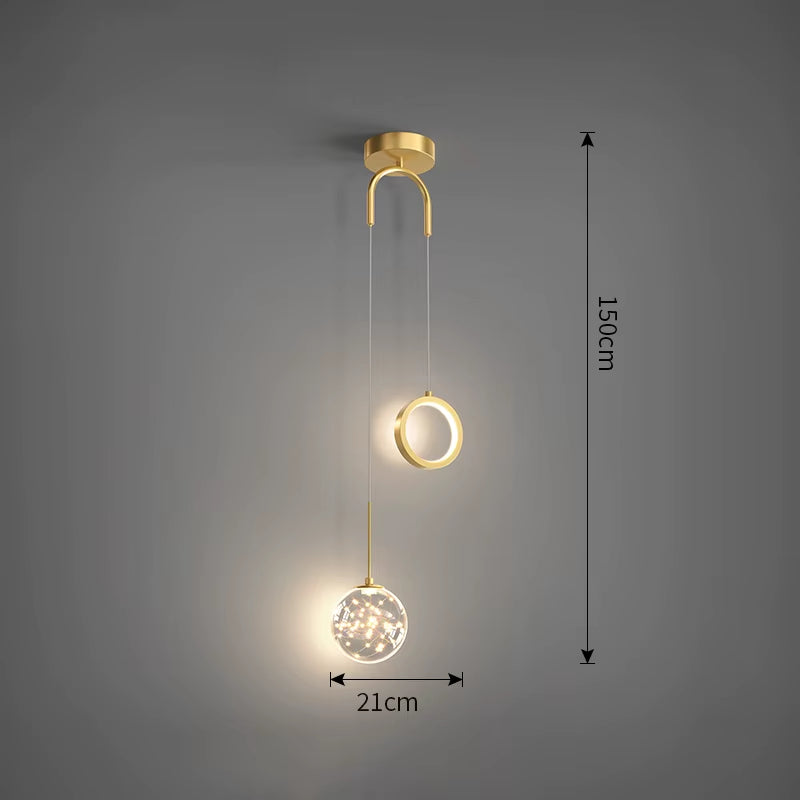 Nordic LED Pendant Light Indoor Lighting Fixture Living Bedroom Bedside Home Decoration Dining Table Hanging Lamps Pendant Lamp