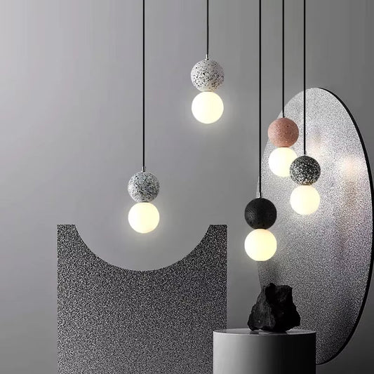 Minimalist Creative LED Pendant Lights Nordic Glass Lamp Shade Chandelier Bedroom Restaurant Kitchen Decor Hanging Light
