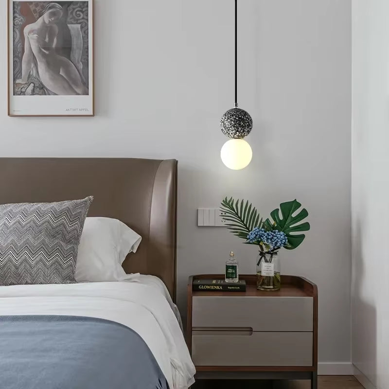 Minimalist Creative LED Pendant Lights Nordic Glass Lamp Shade Chandelier Bedroom Restaurant Kitchen Decor Hanging Light