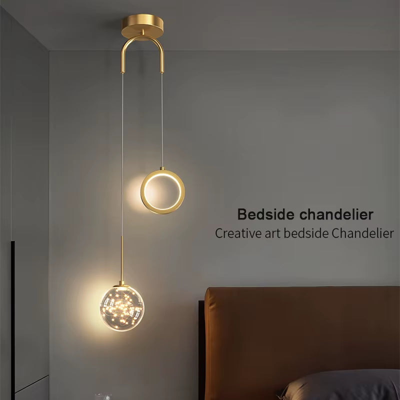 Nordic LED Pendant Light Indoor Lighting Fixture Living Bedroom Bedside Home Decoration Dining Table Hanging Lamps Pendant Lamp