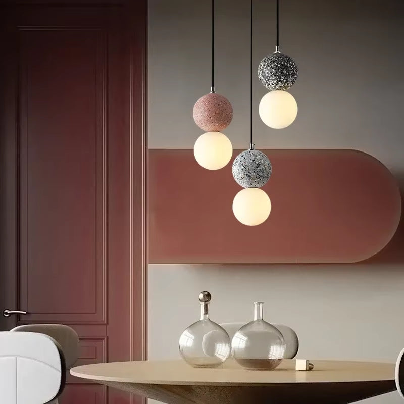 Minimalist Creative LED Pendant Lights Nordic Glass Lamp Shade Chandelier Bedroom Restaurant Kitchen Decor Hanging Light