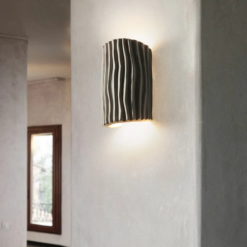 Modern Colorful Resin Wall Lamp G9 Bulb Parlor Bedroom Stairs Aisle Lighting Fixtures White Red Green Gray Body Dropshipping
