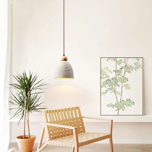 Concrete Cement LED Pendant Lamp Balcony Dining Living Room Home Decoration Creative Hanging Lights Fixtures Lamparas