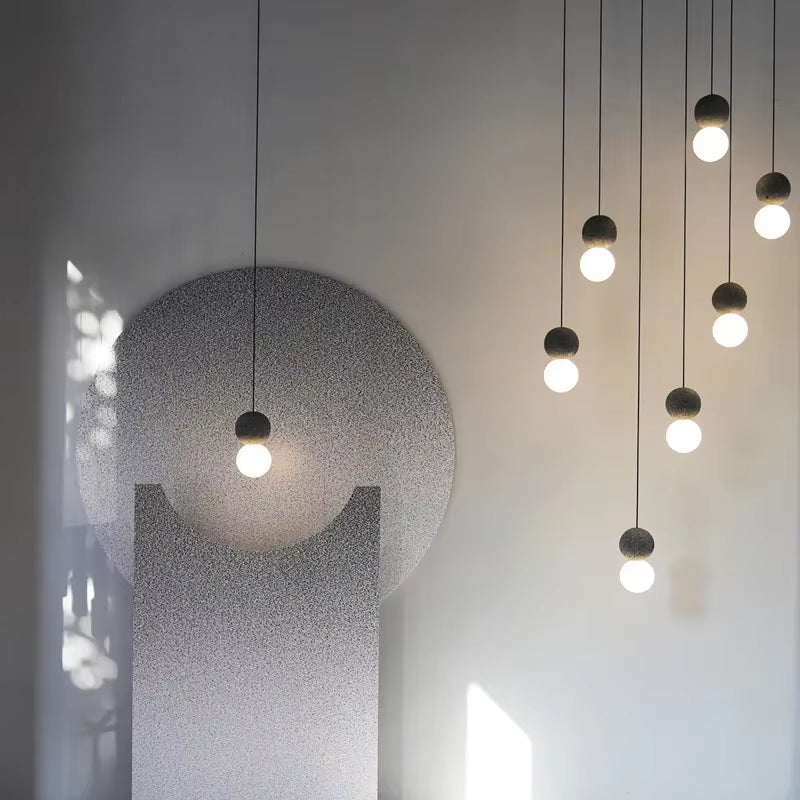 Minimalist Creative LED Pendant Lights Nordic Glass Lamp Shade Chandelier Bedroom Restaurant Kitchen Decor Hanging Light